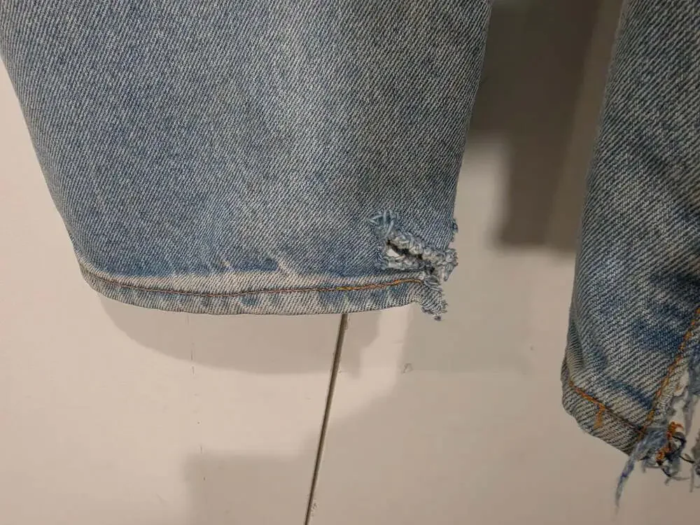 Levi's 501 Original Fit Button Fly Light Wash Denim Jeans